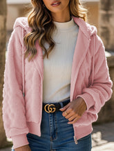 Simple zipper stand collar loose jacket